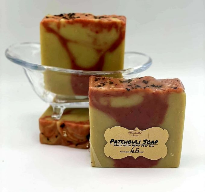 Patchouli Soap Made with Hemp Oil