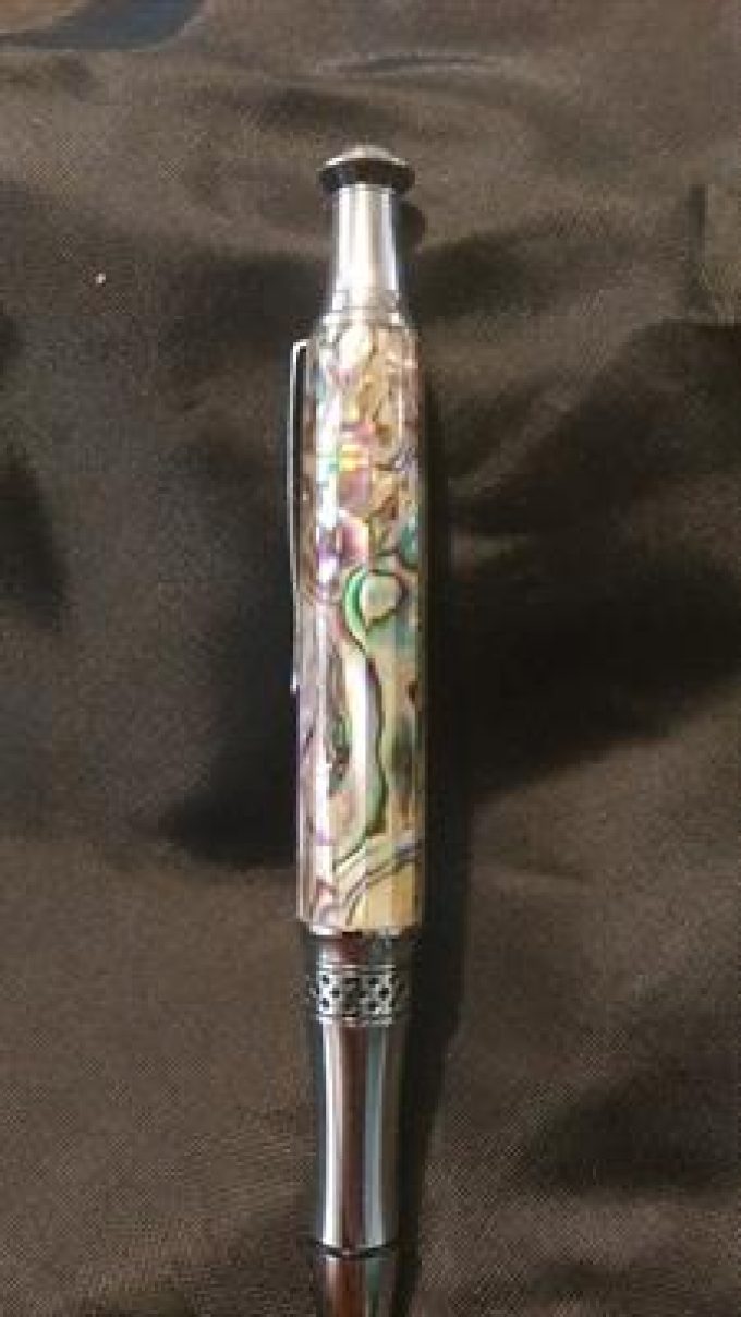 The Phoenix Pen with a Abalone Shell Covering